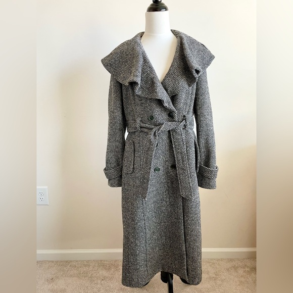 Anthropologie Cartonnier Enduring Tweed Wool Coat - Picture 1 of 9